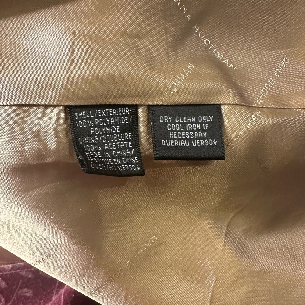 Dana Buckman animal print jacket. Size 14.. - Picture 9 of 11